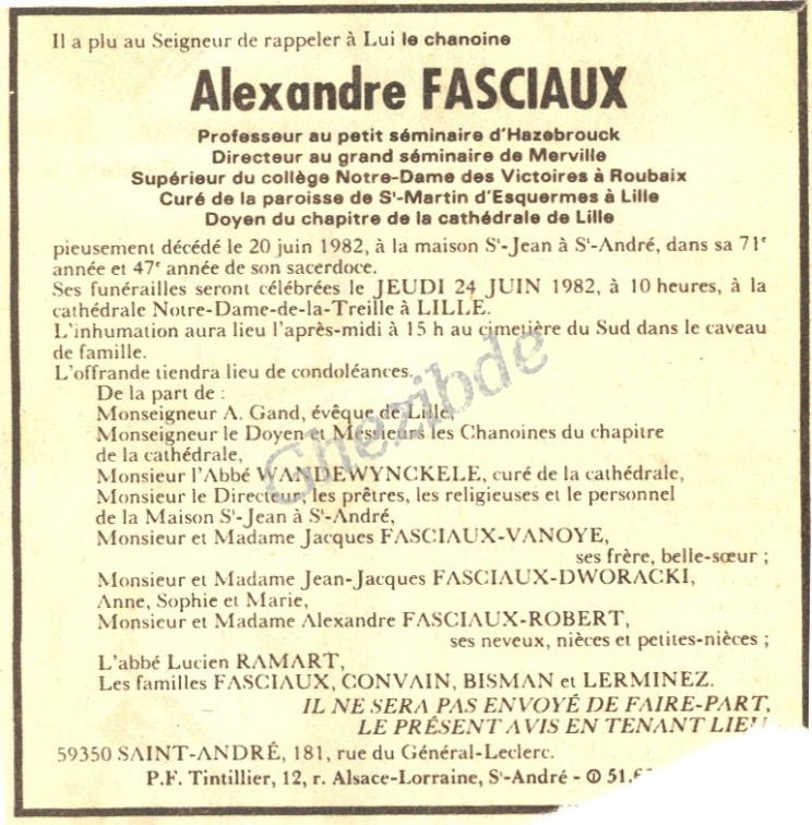 FASCIAUX Alexandre
