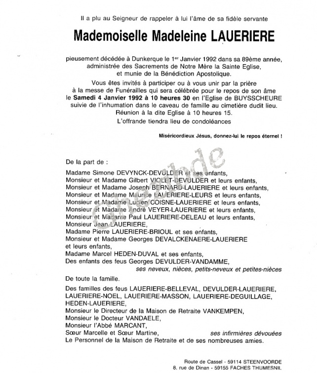 Laueriere Madeleine