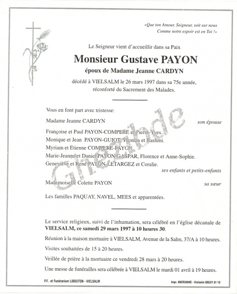 Payon Gustave epoux Cardyn