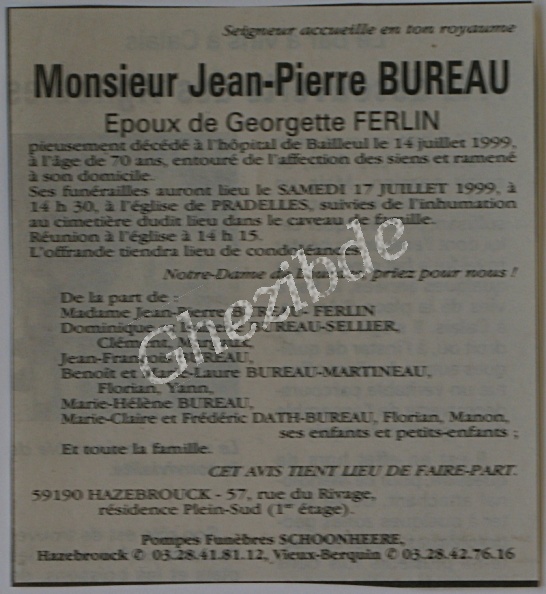 Bureau Jean-Pierre epoux Ferlin