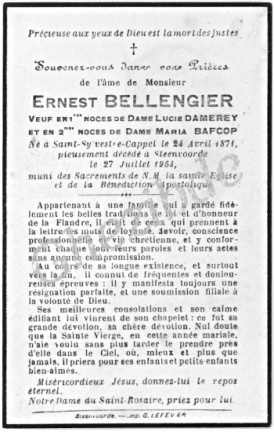 Bellengier Ernest veuf Damerey et Bafcop