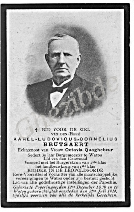 Brutsaert Karel Ludovicus Cornelius echtgenoot Quaghebeur
