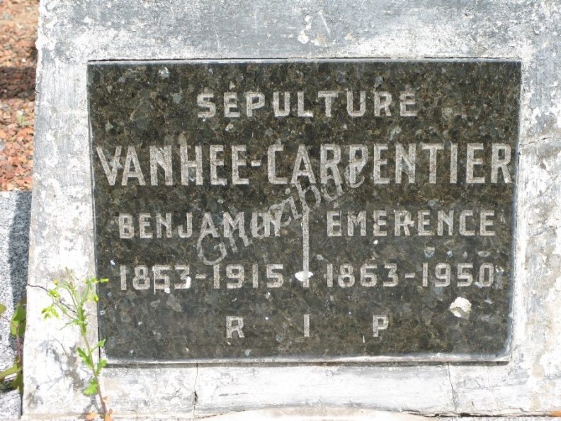 Vanhee Benjamin epoux Carpentier