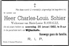 SOHIER Charles Louis veuf RASSALLE