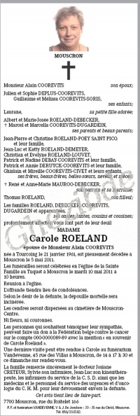 ROELAND Carole épouse COOREVITS