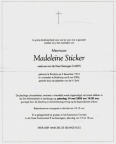 Sticker Madeleine veuve Clarys 1/2