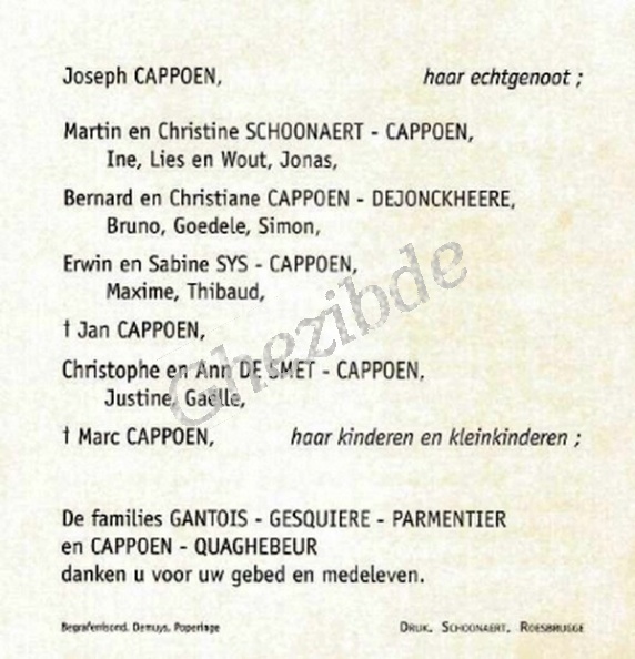 Gantois Diane epouse Cappoen 2/2