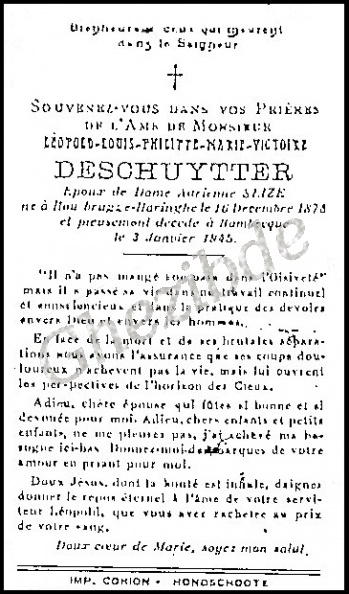 DESCHUYTTER Léopold Louis Philippe Marie Victoire epoux SEIZE