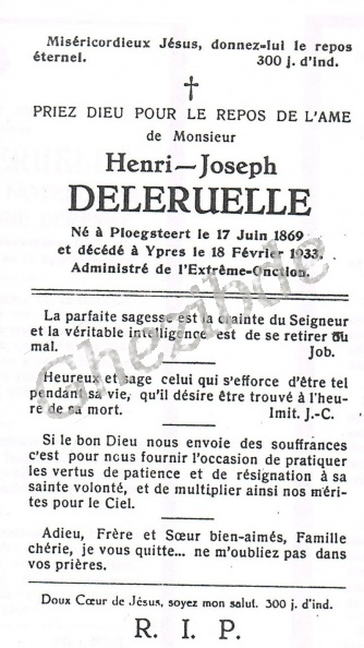 DELERUELLE Henri Joseph