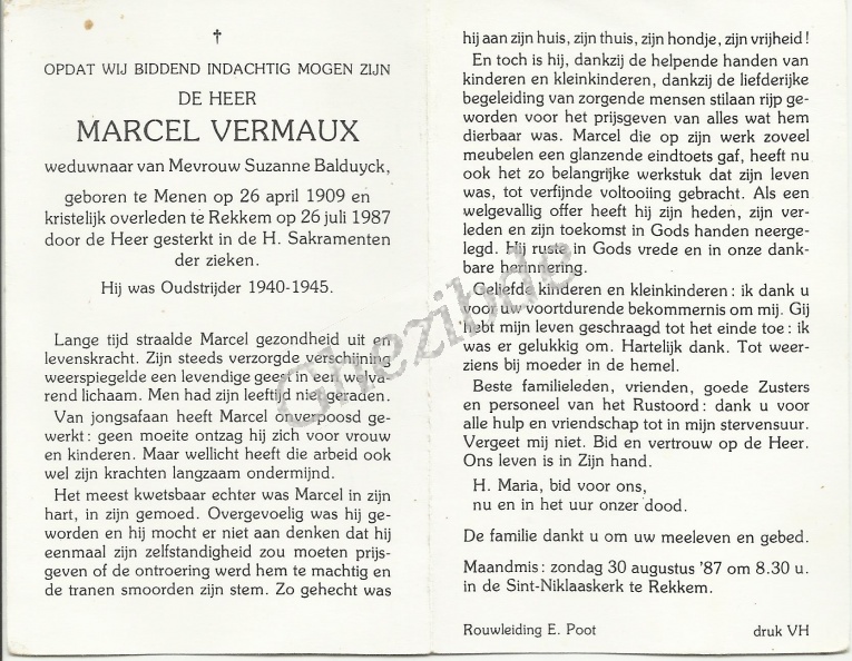 Marcel Vermaux 1909-1987