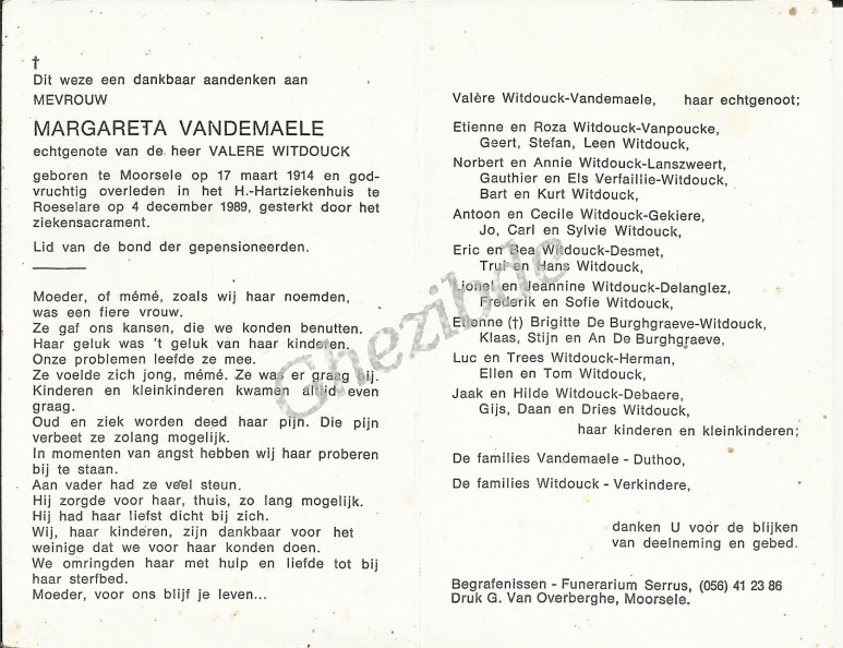 Margarita Vandemaele 1914-1989 - Margarita Vandemaele 1914-1989.jpg Margarita Vandemaele 1914-1989.jpg
