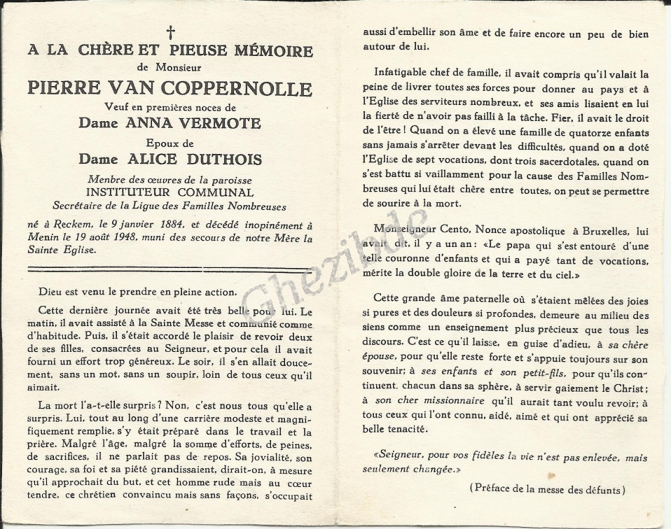 Pierre Van Coppernolle  1884-1948-1