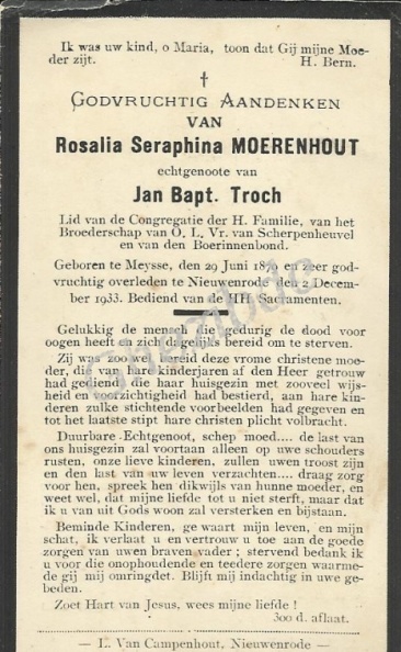 Rosalia Seraphina Moerenhout 1879-1933