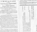 Frans Xavierus VERACHTERT ux Martha VANNESTE o 06-10-1889 a Mol et + 10-05-1958 a Kortrijk