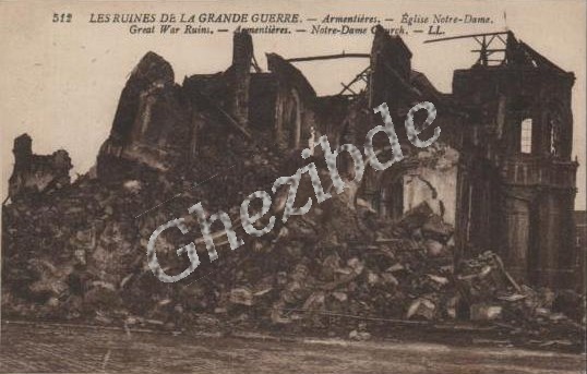 Armentières - Eglise Notre-Dame - Les ruines de la grande guerre.jpg
